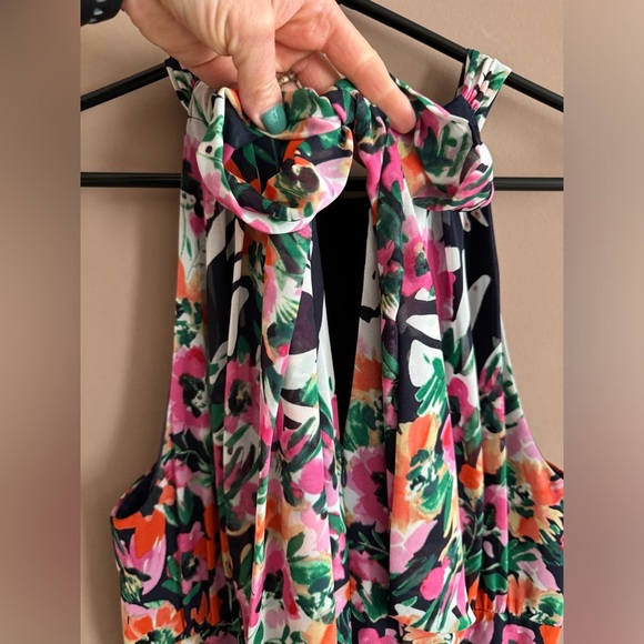 Eliza J Floral Print Maxi Halter Dress - Picture 3 of 7